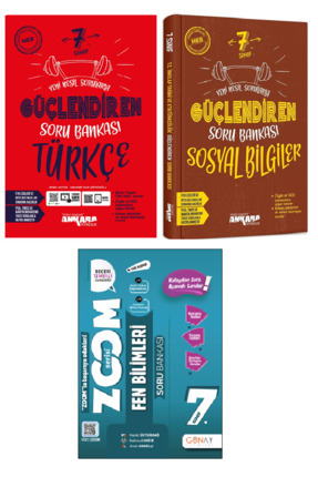 7. Sınıf Zoom Fen + Ankara 7. Sınıf Güçlendiren Türkçe + Sosyal S.B. Image 0