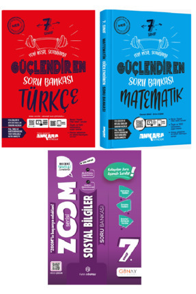 7. Sınıf Zoom Sosyal + Ankara 7. Sınıf Güçlendiren Matematik + Türkçe S.B. Image 0