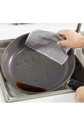 (2Adet) Çok Amaçlı İnox Çizilmez Tel Bulaşık Bezi Çelik Tel Banyo Lavabo Bezi Tel Bulaşık Bezi Image 6