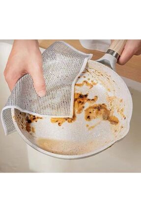 (2Adet) Çok Amaçlı İnox Çizilmez Tel Bulaşık Bezi Çelik Tel Banyo Lavabo Bezi Tel Bulaşık Bezi Image 3