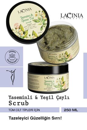 Yasemin Yeşil Çaylı Scrub Peeling 250ml Vücut Bakımı Etkili Image 0