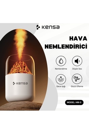 HAVA NEMLENDİRİCİ 300 ML LEDLİ VE ULTRA SESSİZ KÜÇÜK BOY 82X82X145MM Image 0