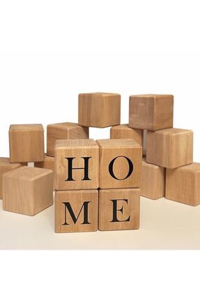 Home Yazılı 4lü Ahşap Küp Image 0