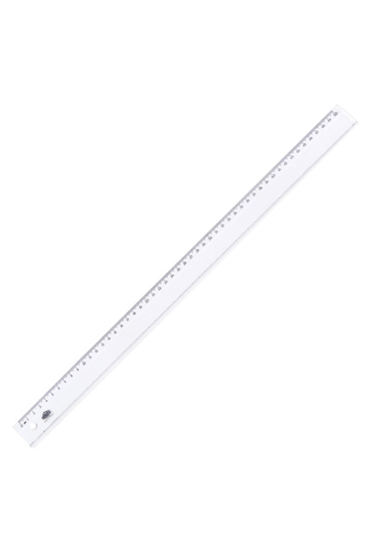 HATAS Standart Cetvel Plastik Geniş Şeffaf 50 Cm 0170