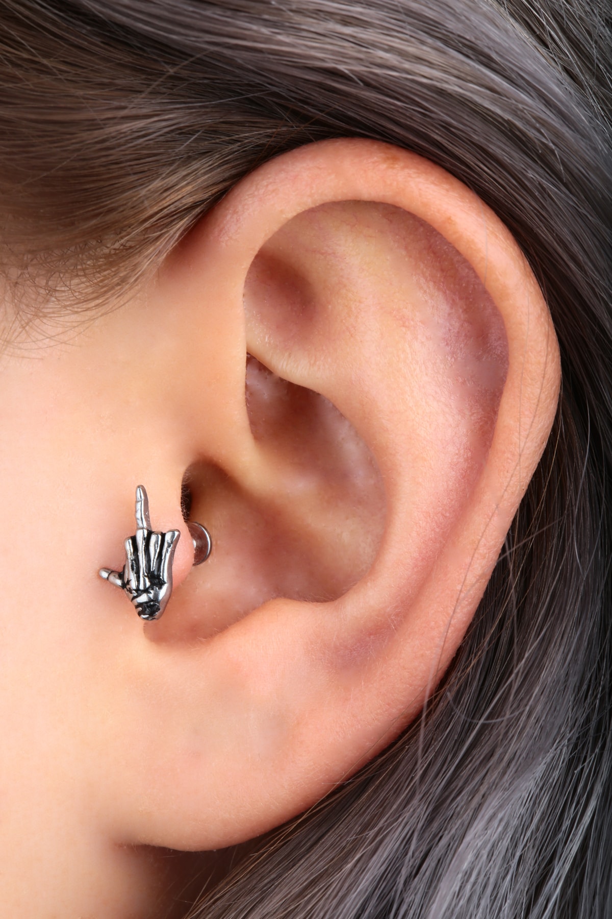 Vilma Aksesuar Cerrahi Çelik Piercing Tragus Ve Helix 8mm