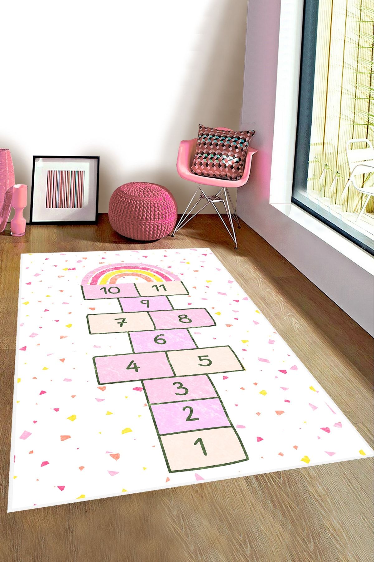 Bebişim Halı Bebişim Seksekli Bi126 Çocuk Odası Oyun Halısı