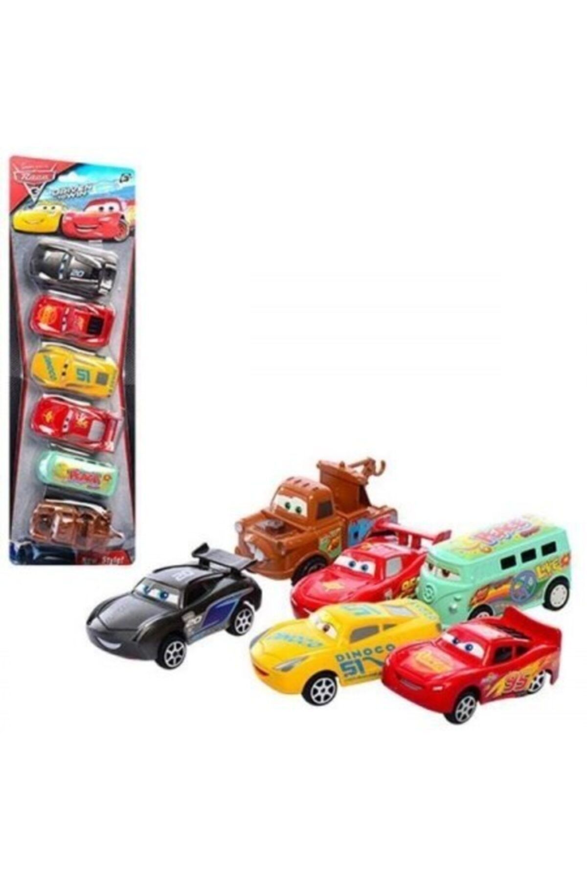 CARS Super Racing 6lı Çek Bırak Özellikli Araba Seti