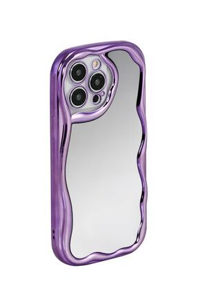 DALGALI AYNALI KILIF DERİN MOR İPHONE 14 PROMAX Image 0