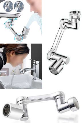 Robotik Kol Musluk Başlığı - Musluk Uzatma Aparatı Ucu 1080 Derece Dönebilen Image 5