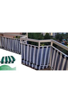 Balkon Demiri Için Bağcıklı Veya Kuşgözü Kapsül Halkalı Yeşil Beyaz Korkuluk brandası Image 0