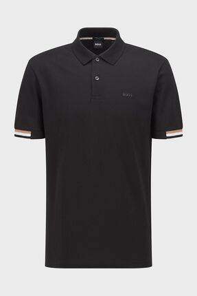 Logolu Regular Fit Düğmeli % 100 Pamuk Polo T Shirt Erkek Polo 50467113 001 Image 4