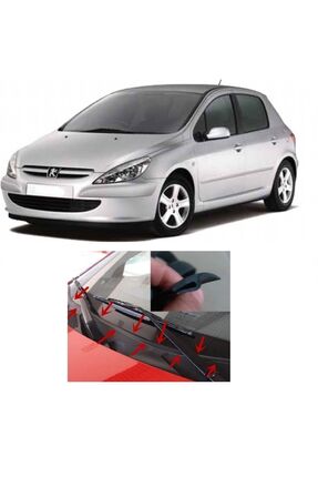 Peugeot 307 Ön Cam Plastik Arası Fitil Pejo 307 Mühür Fitili Panel Fitili Su Engelleyici 2 Metre Image 0