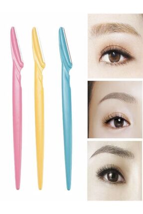 Yüz Jileti Ve Kaş Usturası Kadın Jileti Epilasyon 3'lü Ustra Seti Image 2