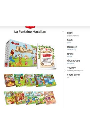 Model Yay. 1.sınıf 10 Lu Hikaye La Fontaine Masalları + Değ. Kit. Image 1