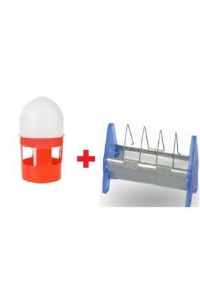 Güvercin Suluğu 1 Litre + 15 Cm Güvercin Yemlik Image 0