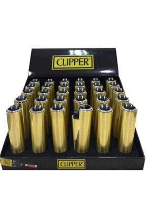 Metal Kılıflı Micro Çakmak Gold Mat 30 Adet Image 0