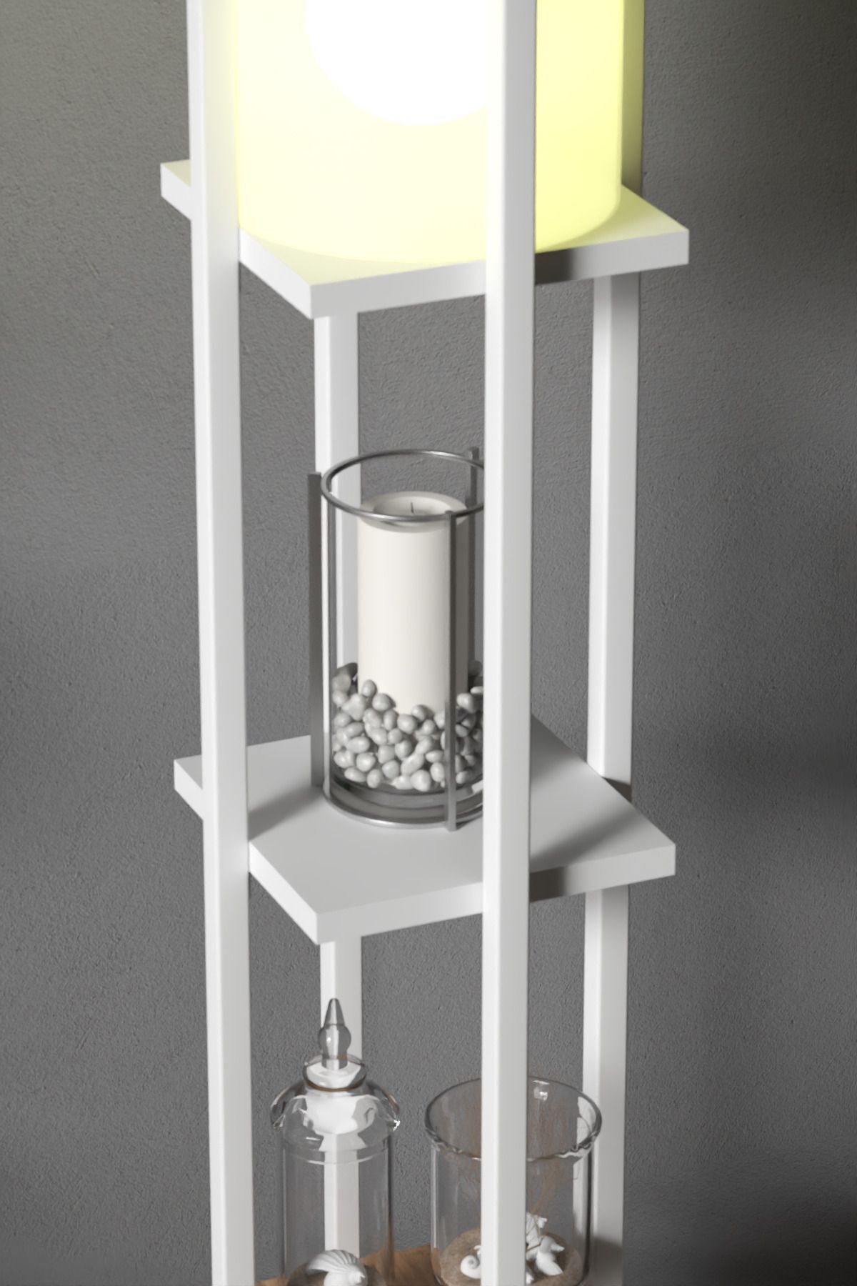 لامپ طبقه ای 4002 قفسه سفید ستاره Retodesign