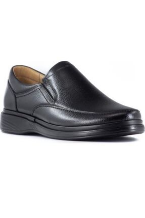 Erkek Sşyah Ekinci Hakiki Deri Siyah Günlük Ayakkabı Image 0