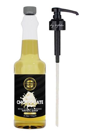 Beyaz Çikolata Aromalı Kahve, Pasta Ve Şurup 750ml Ve Şurup Pompası Avantajlı Set Image 0