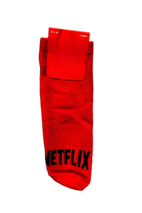 Netflix Desenli Eğlenceli Patik Çorap Image 0