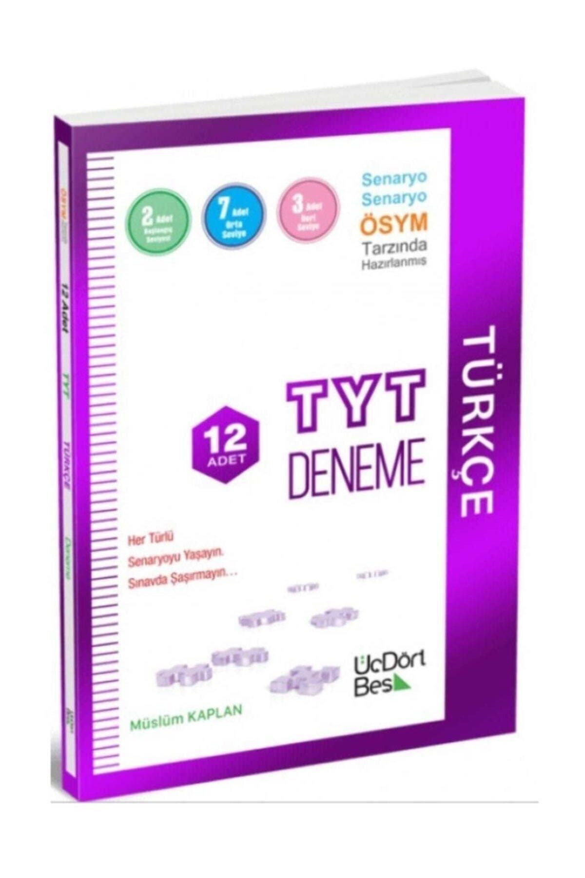 uc dort bes yayincilik tyt turkce 12 li deneme uc dort bes fiyati yorumlari trendyol