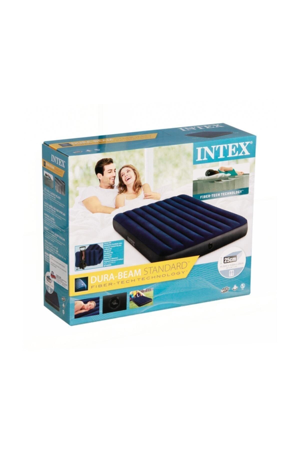 vardem cift kisilik tek katli kamp yatagi 152x203x25 cm intex 64765 fiyati yorumlari trendyol