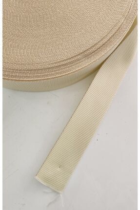 Şerit Kolon Polyester Çanta Askısı 4 Cm -krem 2 Metre Image 0
