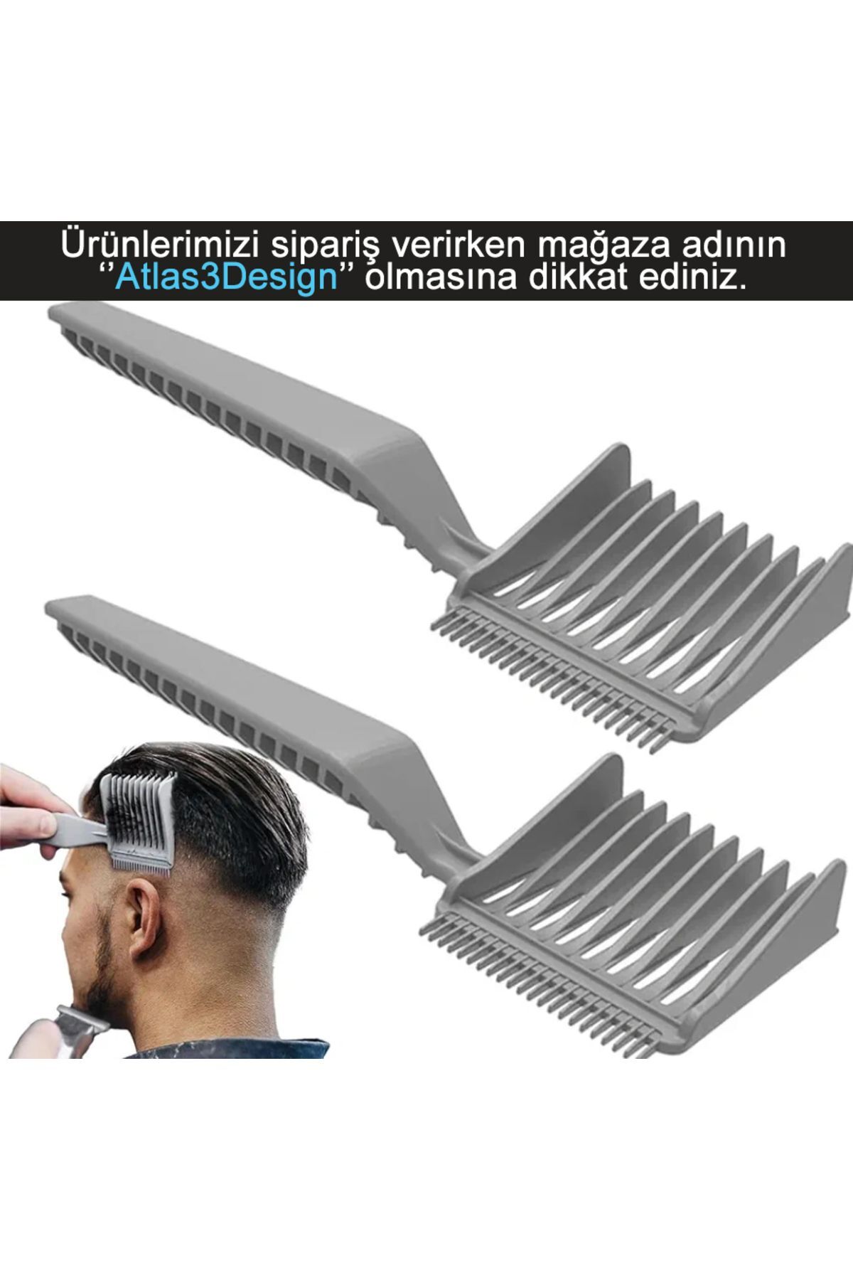 شانه اصلاح موهای آرایشگر حرفه ای - پلاستیک