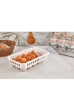 Yumurta Saklama Kabı 15'li 1 Adet, Steril Yumurtalık, Kapaklı Yumurta Organizeri Bpa Free Image 0
