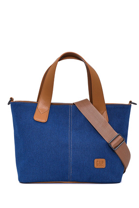 Lacivert Denim Kadın Omuz Çantası 08576 Image 0