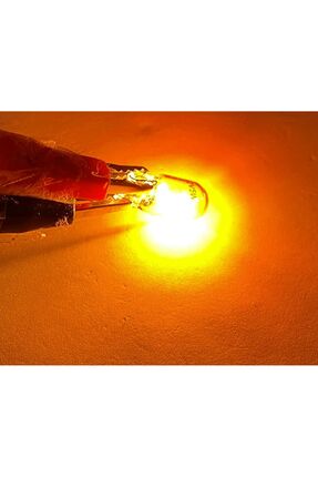 10 Adet T10 W5W Dipsiz Park Ampulü Amber Turuncu Image 1