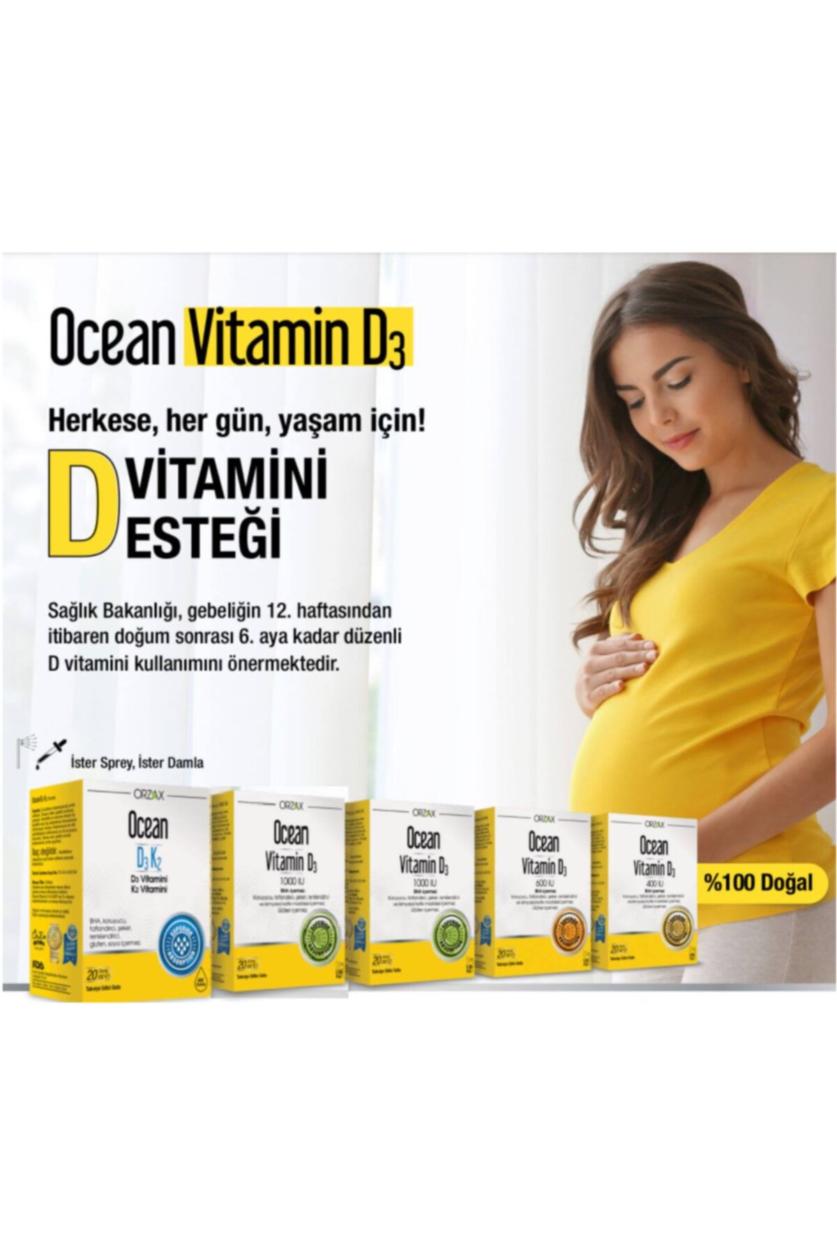 orzax ocean vitamin d3 1000 iu sprey 20 ml fiyati yorumlari trendyol