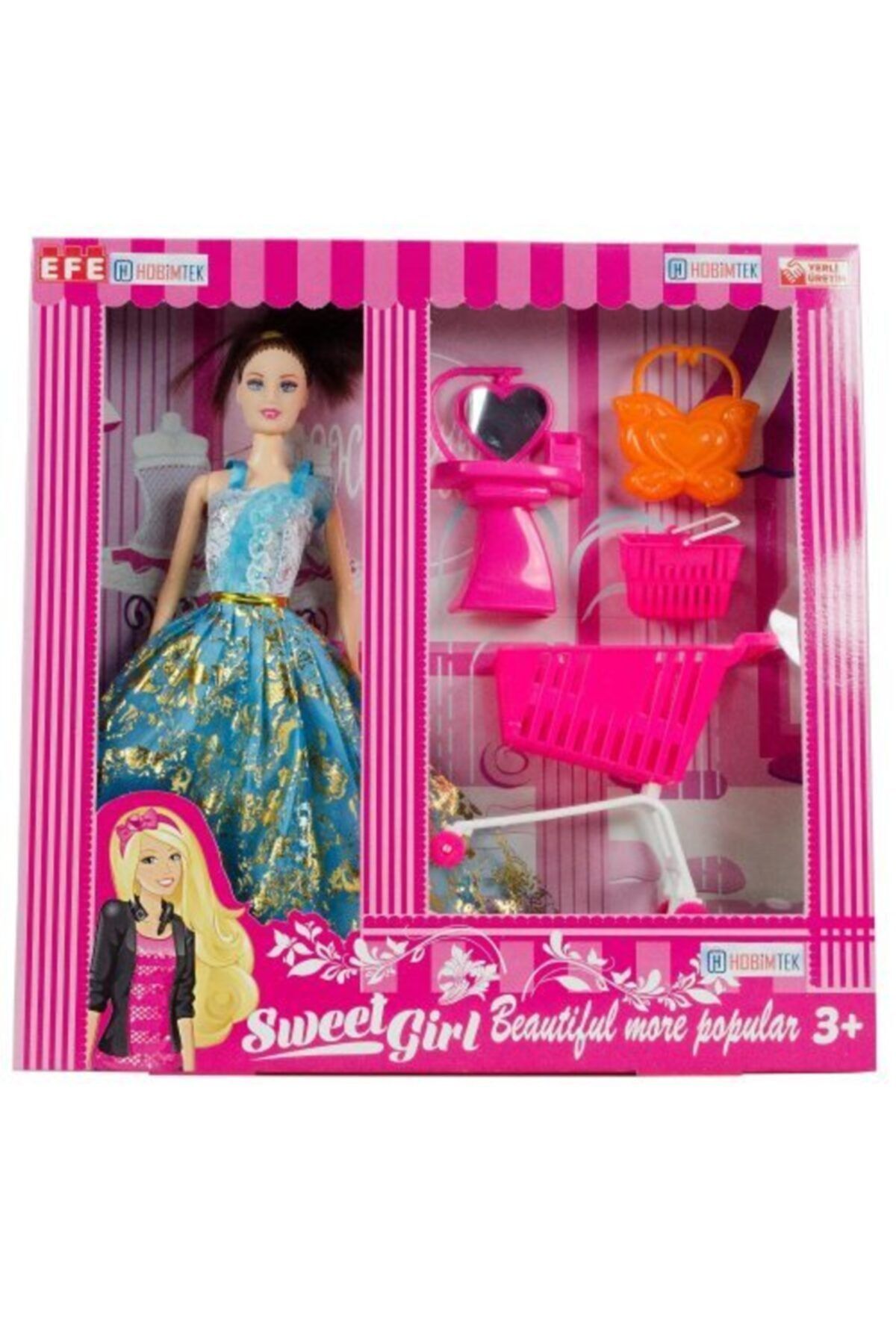 hobtoys barbie bebek oyuncak market seti fiyati yorumlari trendyol