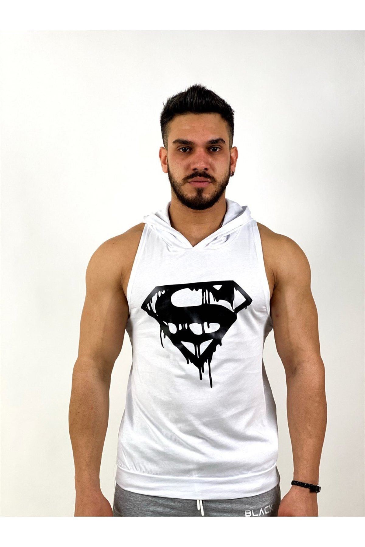 Superman sleeveless sale hoodie