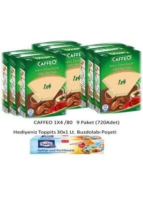 1x4/80 Kahve Filtresi-9 Paket(720adet)+buzdolabı Poşeti Hediyeli Image 0