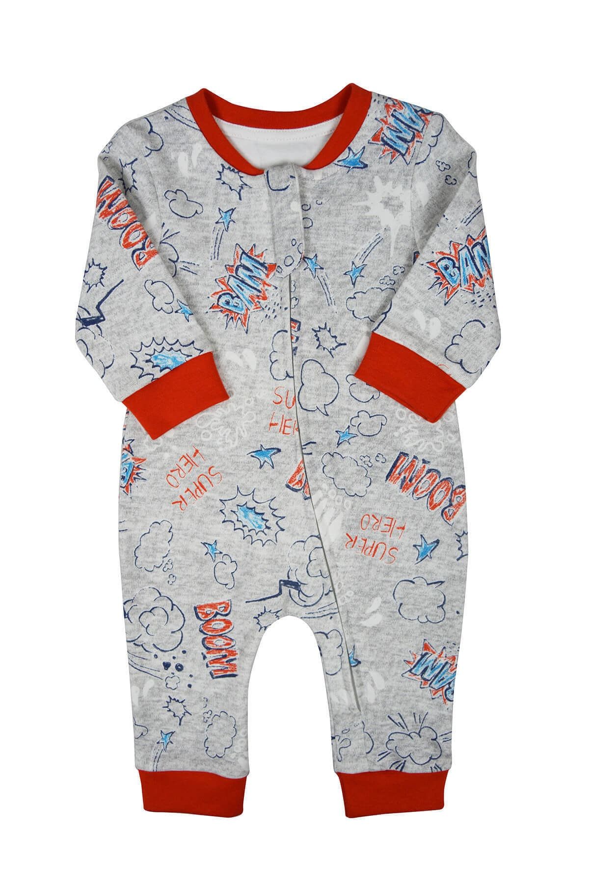 Baby Corner Erkek Bebek Fermuarli Tulum Trendyol