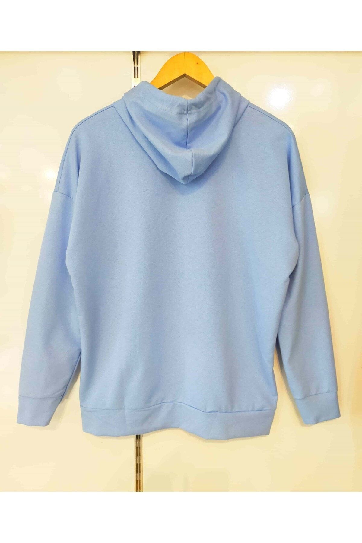 Magaza 35 Kadin Bebe Mavisi Harvard University Baskili Kapsonlu Oversize Sweatshirt Fiyati Yorumlari Trendyol