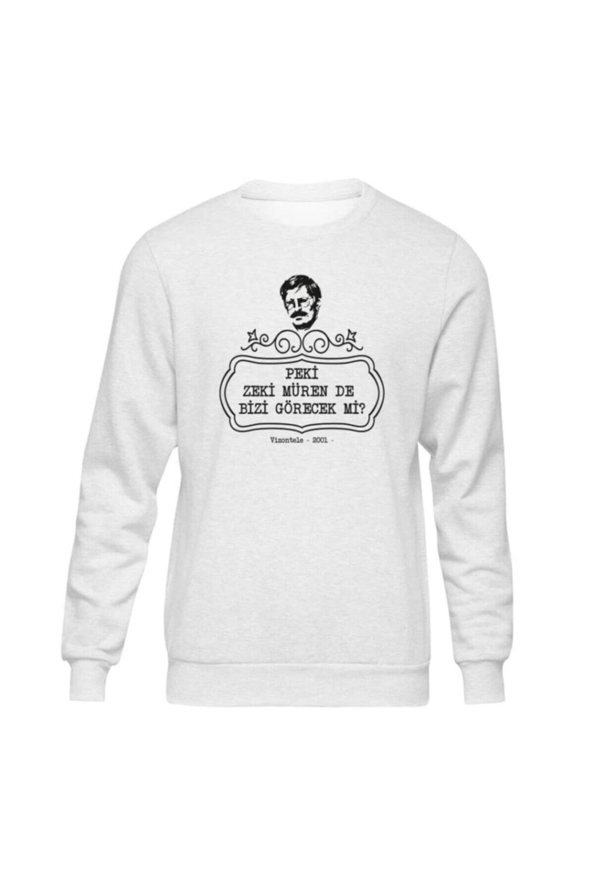 fandomya klise replikler vizontele zeki muren beyaz sweatshirt fiyati yorumlari trendyol