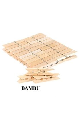 20 Adet Kaliteli Ahşap Mandal Çamaşır Askısı 6cm Çamaşır Mandalı Image 0