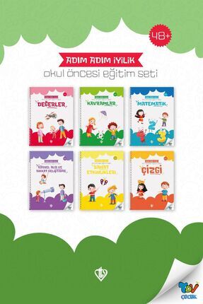 Adım Adım İyilik Okul Öncesi Eğitim Seti 6 Kitap Image 0