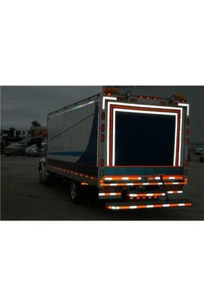 2 Metre Şerit Bant - Şerit Reflektör - Yansıtıcı Bant - Dorse Reflektörü - E Belgeli - Kırmızı Image 1