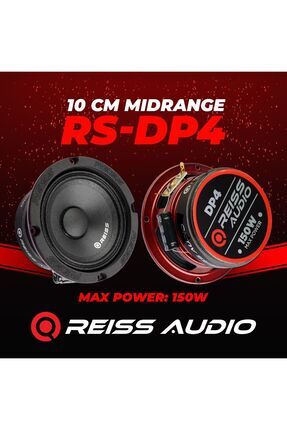Rs-dp4 10 Cm Profesyonel Oto Midrange Hoparlör Takımı Çifti 300wat 150rms Image 0