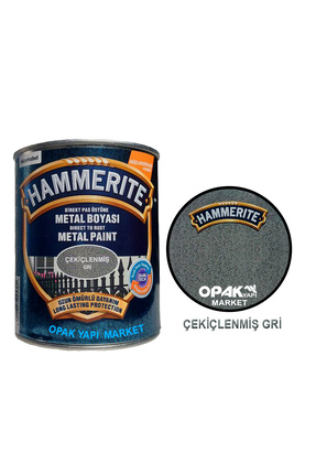 Hammerite Çekiçlenmiş Gri 0,75lt (1 Kg) Image 0