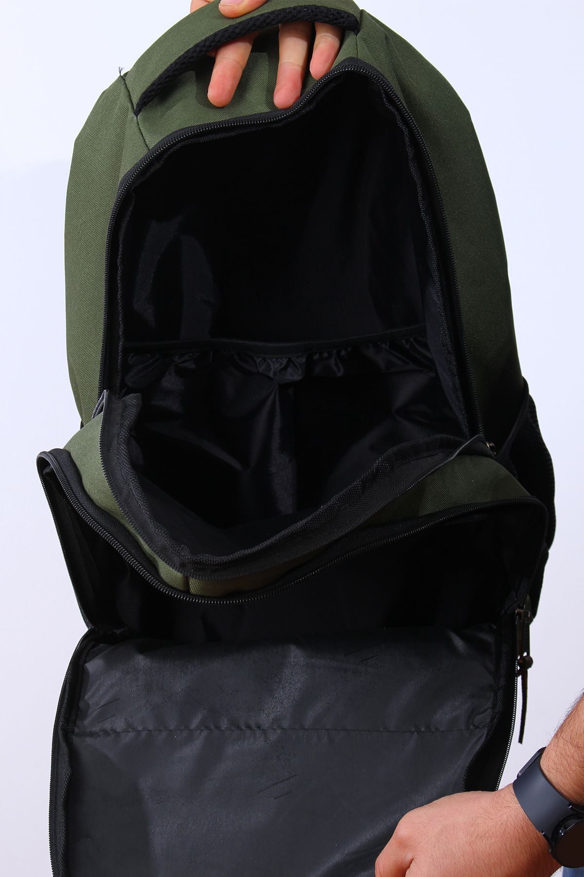 GK19 یونیسکس کوله پشتی دانش آموزی مسافرت روزانه تعطیلات ورزشی پیاده روی سفر سفر کمپینگ روزانه سبز