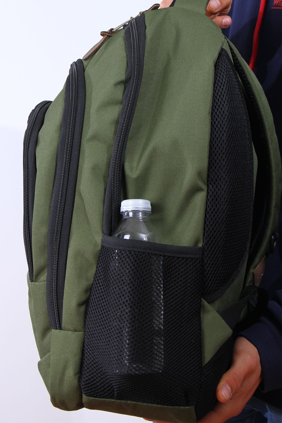 GK19 یونیسکس کوله پشتی دانش آموزی مسافرت روزانه تعطیلات ورزشی پیاده روی سفر سفر کمپینگ روزانه سبز