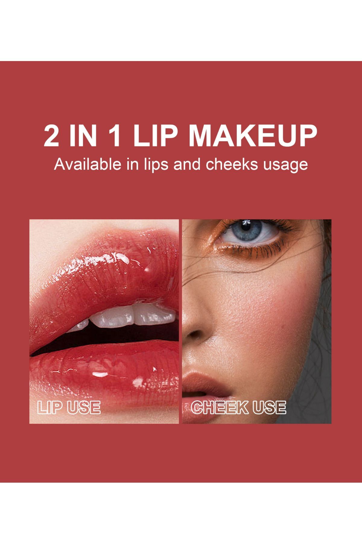 رژ لب و رژگونه مایع / رنگ لب تا گونه