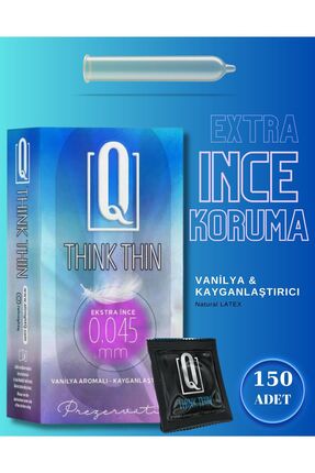 Extra Ince Ve Vanilya Aromalı 150 Adet Prezervatif Kayganlaştırıcılı Condom Image 0