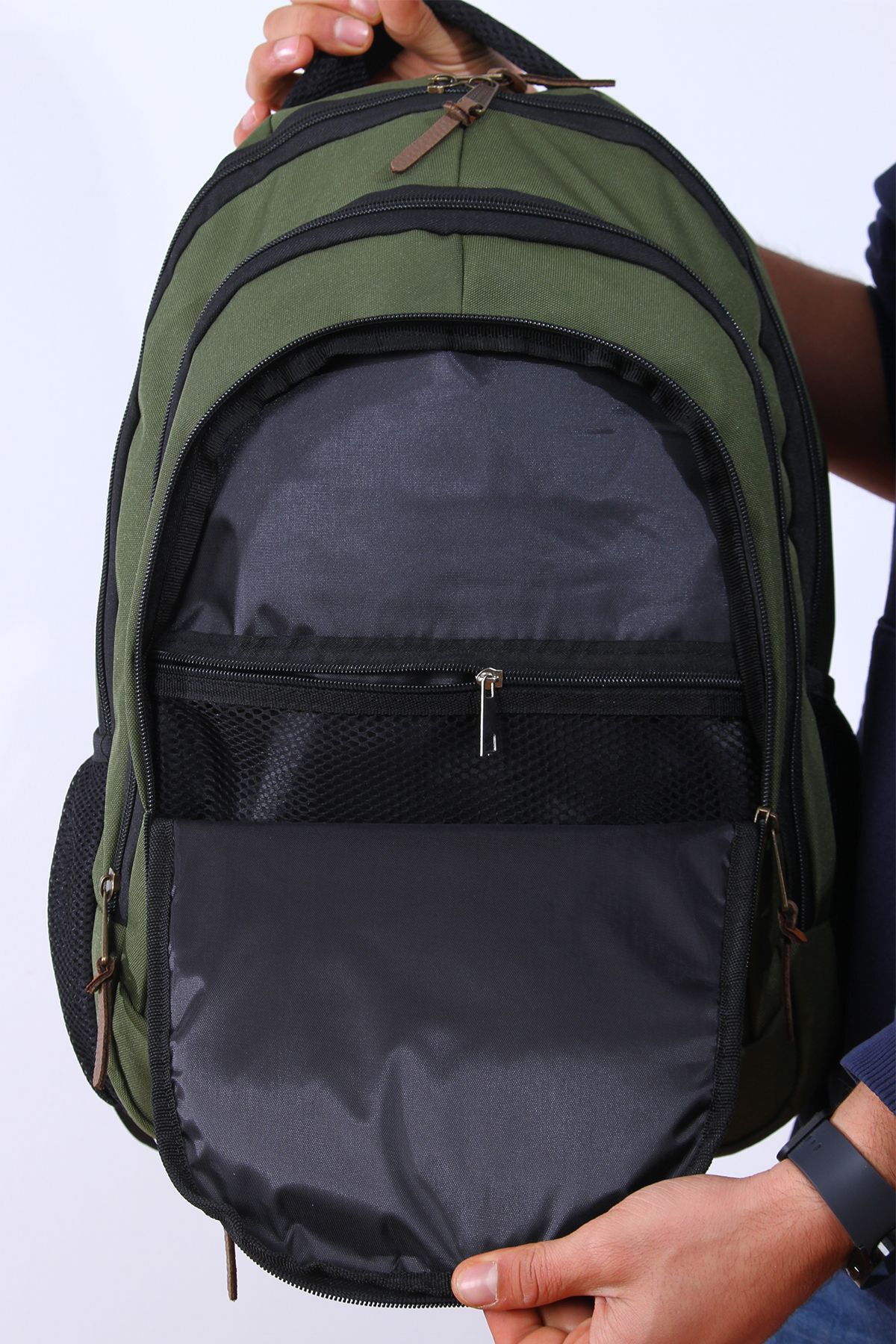 GK19 یونیسکس کوله پشتی دانش آموزی مسافرت روزانه تعطیلات ورزشی پیاده روی سفر سفر کمپینگ روزانه سبز