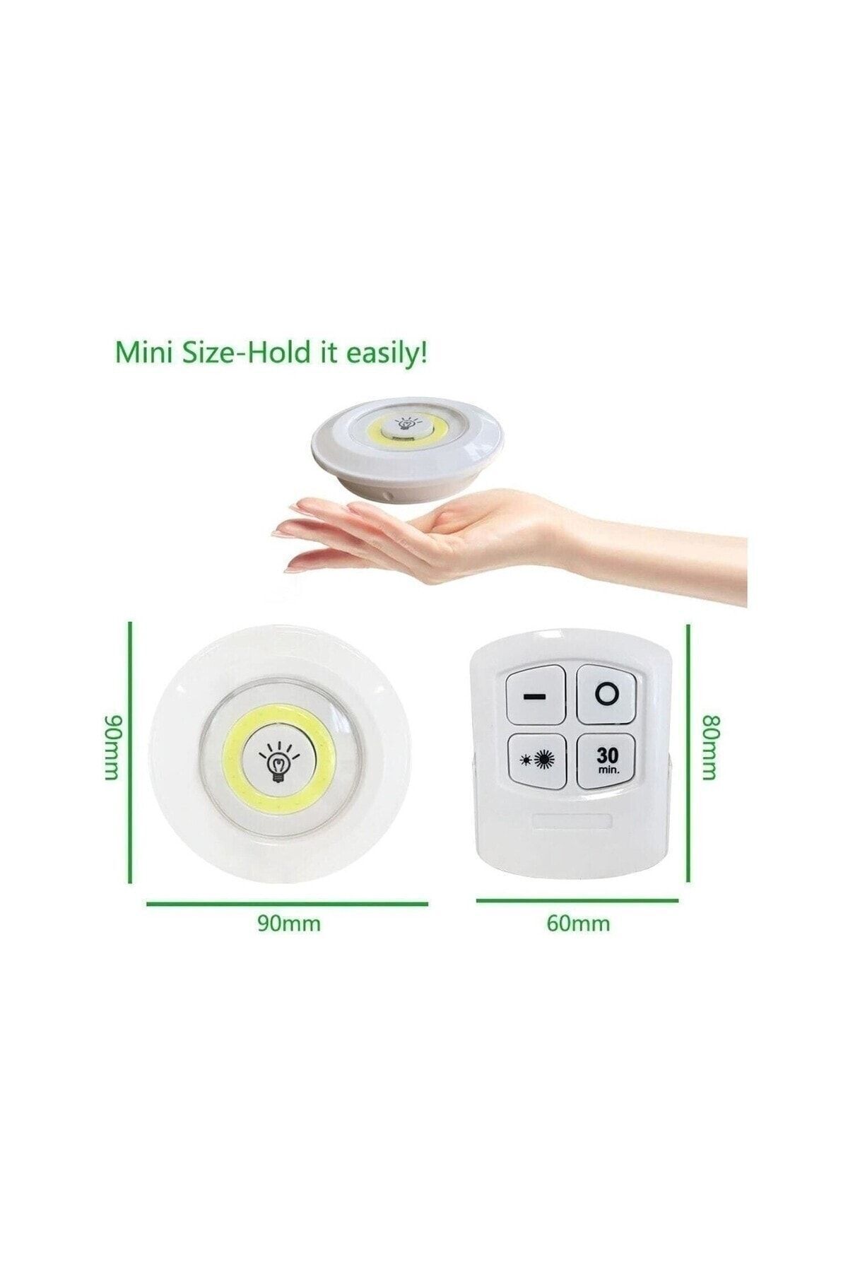 کنترل از راه دور 3 عدد لامپ نقطه ای LED باتری بی سیم نورافکن چراغ کابینت چراغ قفسه آشپزخانه