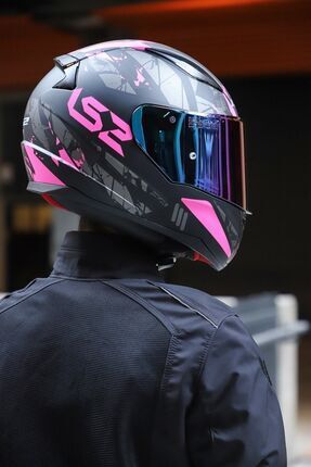 Rapıd 2 Palımnesıs Mat Siyah-pembe Kask Image 4